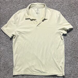 Men's light yellow H&M Polo Shirt